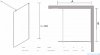 Sea Horse Easy In Black kabina Walk In 120x200 cm Tetris BK251T12A7